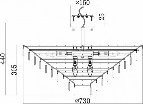 Люстра на штанге Maytoni Mazzo MOD130CL-14G в Тобольске - tobolsk.mebel24.online | фото 4