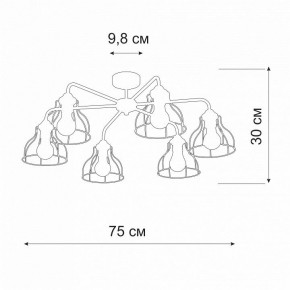 Люстра на штанге Vitaluce V3102 V3102-0/6PL в Тобольске - tobolsk.mebel24.online | фото 2
