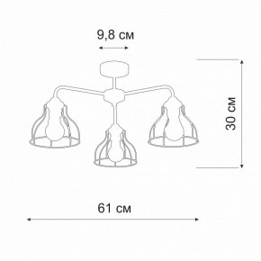 Люстра на штанге Vitaluce V3102 V3102-1/3PL в Тобольске - tobolsk.mebel24.online | фото 2
