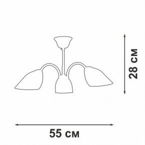 Люстра на штанге Vitaluce V3335 V3335-7/3PL в Тобольске - tobolsk.mebel24.online | фото 3