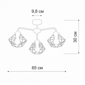 Люстра на штанге Vitaluce V4258 V4258-0/3PL в Тобольске - tobolsk.mebel24.online | фото 2