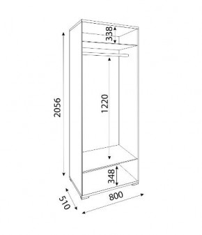 Мармарис (гостиная) М01 Шкаф (2 двери) в Тобольске - tobolsk.mebel24.online | фото 2