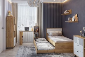 МИЛАН Детская (Дуб Золотой/Белый матовый) в Тобольске - tobolsk.mebel24.online | фото 47