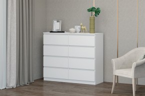 МС "Хилтон" Комод №3 1200 (8 ящ.) белый текстурный в Тобольске - tobolsk.mebel24.online | фото