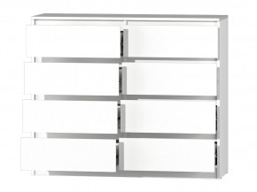 МС "Хилтон" Комод №3 1200 (8 ящ.) белый текстурный в Тобольске - tobolsk.mebel24.online | фото 3