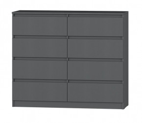 МС "Хилтон" Комод №3 1200 (8 ящ.) графит в Тобольске - tobolsk.mebel24.online | фото 2
