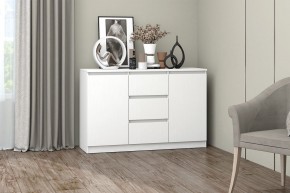МС "Хилтон" Комод №4 1200 (белый текстурный) в Тобольске - tobolsk.mebel24.online | фото
