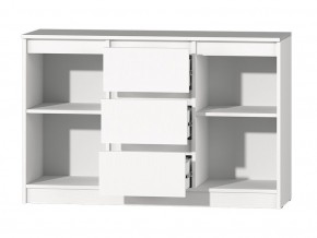 МС "Хилтон" Комод №4 1200 (белый текстурный) в Тобольске - tobolsk.mebel24.online | фото 3