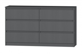 МС "Хилтон" Комод №5 1400 (6 ящ.) графит в Тобольске - tobolsk.mebel24.online | фото 2