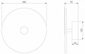 Накладной светильник Eurosvet Thasos 40341 LED латунь в Тобольске - tobolsk.mebel24.online | фото 5