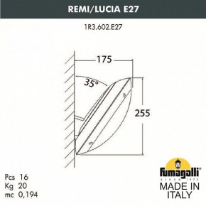 Накладной светильник Fumagalli Lucia 1R3.602.000.LYE27 в Тобольске - tobolsk.mebel24.online | фото 2