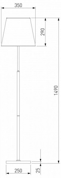 Настольная лампа декоративная Eurosvet Ozark 01156/1 латунь в Тобольске - tobolsk.mebel24.online | фото 2