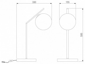 Настольная лампа декоративная Eurosvet Shape 01213/1 хром в Тобольске - tobolsk.mebel24.online | фото 3