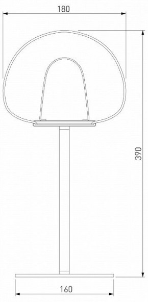 Настольная лампа декоративная Eurosvet Twice 90326/1 черный в Тобольске - tobolsk.mebel24.online | фото 2