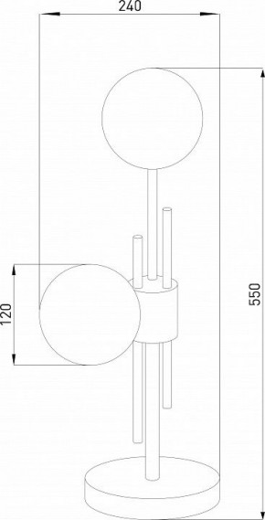 Настольная лампа декоративная Eurosvet Volver 01383/2 латунь в Тобольске - tobolsk.mebel24.online | фото 4