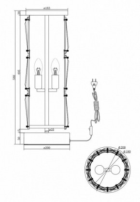 Настольная лампа декоративная Maytoni Puntes MOD043TL-02CH в Тобольске - tobolsk.mebel24.online | фото 4