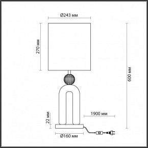 Настольная лампа декоративная Odeon Light Bagel 5410/1T в Тобольске - tobolsk.mebel24.online | фото 4