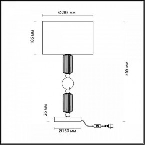 Настольная лампа декоративная Odeon Light Candy 4861/1T в Тобольске - tobolsk.mebel24.online | фото 4