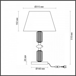 Настольная лампа декоративная Odeon Light Candy 4861/1TA в Тобольске - tobolsk.mebel24.online | фото 4