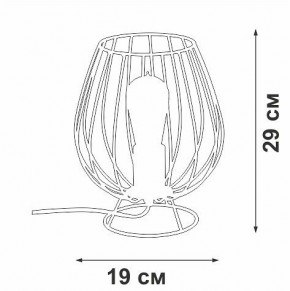 Настольная лампа декоративная Vitaluce V4296 V4296-0/1L в Тобольске - tobolsk.mebel24.online | фото 3