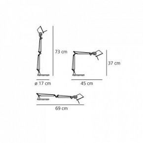 Настольная лампа офисная Artemide  A011830 в Тобольске - tobolsk.mebel24.online | фото 6