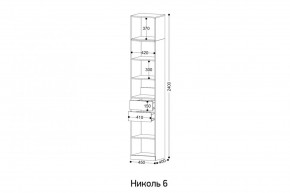 НИКОЛЬ 6 Пенал в Тобольске - tobolsk.mebel24.online | фото 2