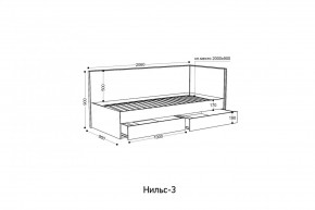 НИЛЬС - 3 Кровать с ортопедом 900 в Тобольске - tobolsk.mebel24.online | фото 2