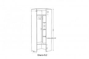 ОЛЬГА 9.2 Шкаф угловой с зеркалом в Тобольске - tobolsk.mebel24.online | фото 2