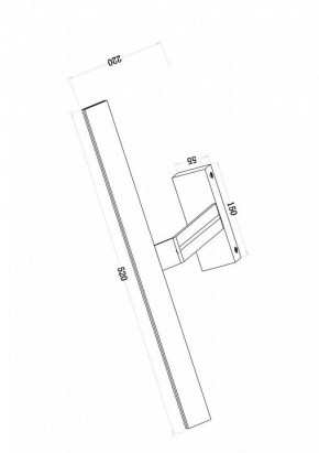 Подсветка для зеркала Maytoni Decart MIR010WL-L12W4K в Тобольске - tobolsk.mebel24.online | фото 3