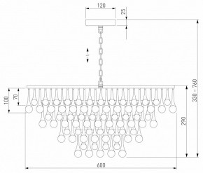 Подвесная люстра Bogate-s Gutta 476/8 в Тобольске - tobolsk.mebel24.online | фото 5
