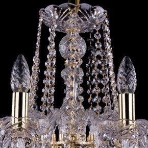 Подвесная люстра Bohemia Ivele Crystal 1402 1402/10/240/G/Leafs в Тобольске - tobolsk.mebel24.online | фото 4