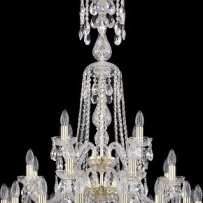 Подвесная люстра Bohemia Ivele Crystal 1402 1402/16+8+4/300/XL-123/3D/G в Тобольске - tobolsk.mebel24.online | фото 5