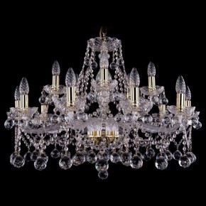 Подвесная люстра Bohemia Ivele Crystal 1413 1413/10+5/300/G/Balls в Тобольске - tobolsk.mebel24.online | фото