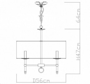 Подвесная люстра Divinare Candela 1162/01 LM-5 в Тобольске - tobolsk.mebel24.online | фото 4