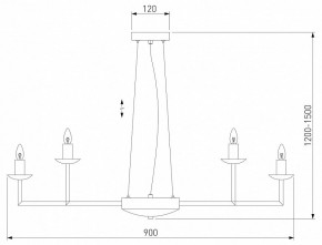 Подвесная люстра Eurosvet Cariso 60150/18 хром в Тобольске - tobolsk.mebel24.online | фото 4