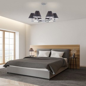 Подвесная люстра Eurosvet Peony 60136/6 хром/графит в Тобольске - tobolsk.mebel24.online | фото 4