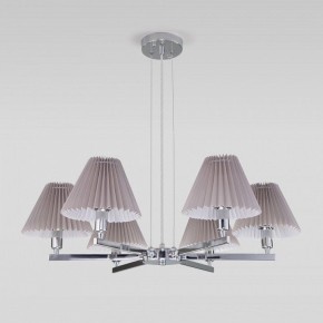 Подвесная люстра Eurosvet Peony 60136/6 хром/серый в Тобольске - tobolsk.mebel24.online | фото 4