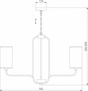 Подвесная люстра Eurosvet Purezza 60128/6 хром в Тобольске - tobolsk.mebel24.online | фото 4