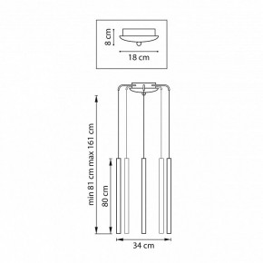 Подвесная люстра Lightstar Tubo L5T747443 в Тобольске - tobolsk.mebel24.online | фото 3
