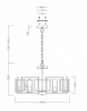 Подвесная люстра Maytoni Bowi H009PL-06G в Тобольске - tobolsk.mebel24.online | фото 4