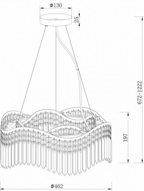Подвесная люстра Maytoni Gracia DIA201PL-06G в Тобольске - tobolsk.mebel24.online | фото 3