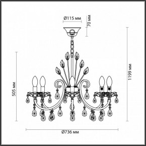 Подвесная люстра Odeon Light Versia 4977/8 в Тобольске - tobolsk.mebel24.online | фото 6