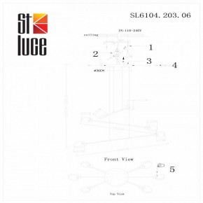 Подвесная люстра ST-Luce Montecelio SL6104.203.06 в Тобольске - tobolsk.mebel24.online | фото 4