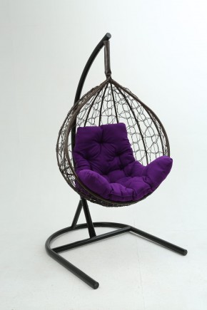 Подвесное кресло Бароло (коричневый/фиолетовый) в Тобольске - tobolsk.mebel24.online | фото