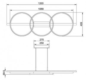 Подвесной светильник Arte Lamp Fluido A3913SP-24BK в Тобольске - tobolsk.mebel24.online | фото 3