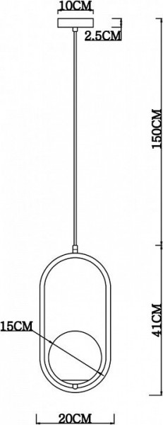 Подвесной светильник Arte Lamp Matisse A7745SP-1AB в Тобольске - tobolsk.mebel24.online | фото 4