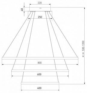 Подвесной светильник Eurosvet Collars 90264/3 черный в Тобольске - tobolsk.mebel24.online | фото 7