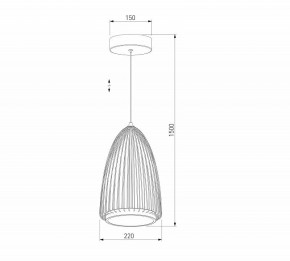 Подвесной светильник Eurosvet Comodita 40009/1 LED черный в Тобольске - tobolsk.mebel24.online | фото 5