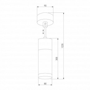 Подвесной светильник Eurosvet Double Topper 50135/1 LED хром/черный в Тобольске - tobolsk.mebel24.online | фото 4