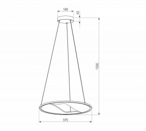 Подвесной светильник Eurosvet Occhio 40027/1 LED серый в Тобольске - tobolsk.mebel24.online | фото 5
